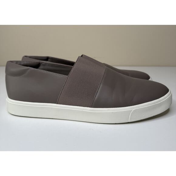 Vince Corbin Sneakers Womens 10M Grey Leather Platform Slip On Casual Shoes - Picture 1 of 10